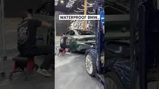 We Made This Beamer Waterproof.. #bmw #cars #satisfying #ceramicoating #trending #vinyl #shorts #car