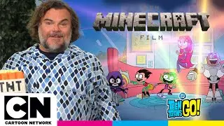 Jack Black ontmoet de Teen Titans 💥 | A @minecraft Movie nu in de bioscoop 🍿| @CartoonNetworkBEN