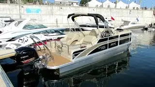 2014 SunCatcher Elite 324 SS Pontoon Boat - Walkaround - 2014 Montreal In Water Boat Show