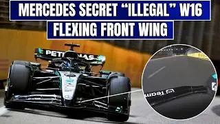 Mercedes поймал прячущееся переднее антикрыло Flexi на W16?! | F1 2025