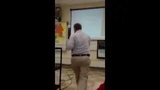Mr. Guerra Crazy Ninja Turtle dance.