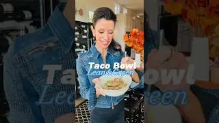 Easy taco bowl idea for the 5&1 plan. Simple lean and green! #optavia #weightloss #leanandgreen