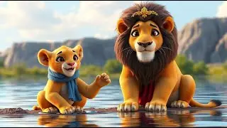 Baby Lion and Her Father, the King