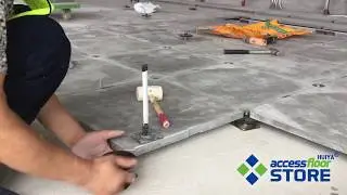 GRC Cement Raised Floor Installation | Raised Access Flooring Systems - AccessFloorStore.Com