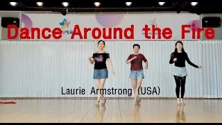 Dance Around the Fire Linedance demo Beginner Improver @ARADONG linedance