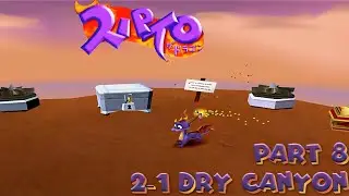 Spyro The Dragon Japanese: Part 8: 2-1 Dry Canyon