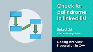 Coding Interview Preparation : Linked List - Check for Palindrome in Linked List