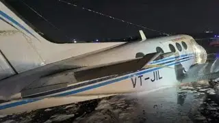 LIVE: mumbai airport emergency landing Nagpur to Hyderabad flight latest news updates photos videos
