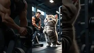 Stronger Every Day: Whiskers Buys Home Gym for the Boy&rsquo;s Daily Workout 🏋️&zwj;♂️🐱 #cat #shorts #cartoon