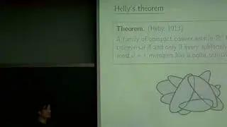Andreas Holmsen (KAIST) / Combinatorial geometry and geometric transversals / 2009-08-20