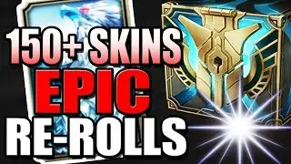 EPIC RE-ROLLS | 150+ SKIN SHARDS - Hextech Chest Opening - League of Legends