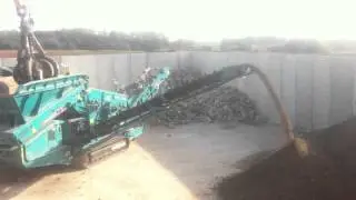 Criblage de gravats chez Depolia