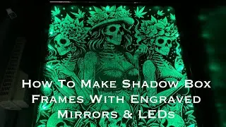 How To Make Shadow Box Frames With Engraved Mirrors & LEDs. xTool S1 20w ❌🔥 #xtool  #xtools1 #mirror