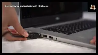 GROVIEW Projector (T6) to Laptop Connection Guide