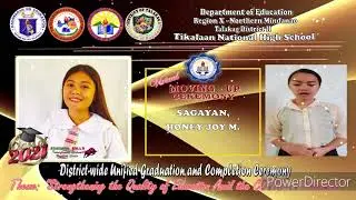 Tikalaan National High School Virtual Moving Up Ceremony and Graduation Rites