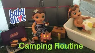 BABY ALIVE Twins Camping Routine ⛺️