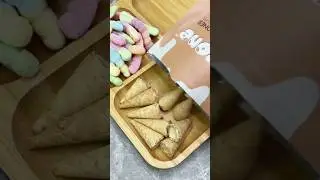 ASMR GUMMY , BITECONE MIXED SNACKS AND CANDY #asmr #snacks #candy #shortvideo