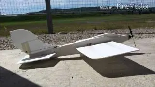 Homemade rc plane + 3D test