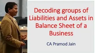 Decoding groups of Liabilities and Assets in Balance Sheet of a Business I CA Pramod Jain