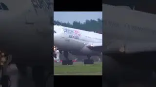 European Cargo Airbus A340-600 Landing at Bournemouth