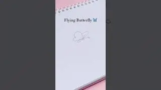 Flying Butterfly 🦋 Drawing #shorts