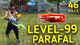 New LVL-99 PARAFAL🔥😱 !!! MOST DANGEROUS PARAFAL EVER IN FF ??? |SOLO VS SQUAD |90% HEADSHOT INTEL I5