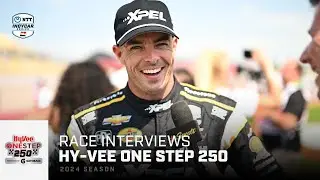 Post-Race Reaction | 2024 Hy-Vee One Step 250 at Iowa Speedway | INDYCAR