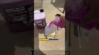 The Proper Detailing Dilutions !