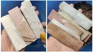 1 Red bar and 2 white Slate bars wet cleaning video//Satisfying scraping