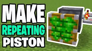 How To Make A Repeating Piston In Minecraft! - Bedrock & Java