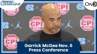 UNC Garrick McGee Nov. 6 Press Conference | Inside Carolina