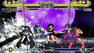 Team Black☆Rock Shooter vs Team Black Princess Tohka 4v4 Patch MUGEN 1.0 Battle!!!