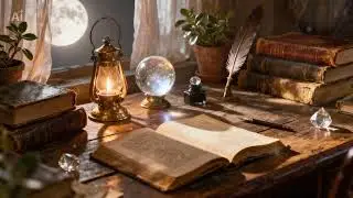 Moonlit Wizard’s Study – Gentle Fantasy Sleep Music for Deep Sleep