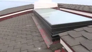 3' x 10' Single lite electric operable skylight