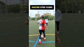 Improve your STEP OVER speed👍🔥#football #soccer #footballskills #soccerskills