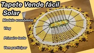 TAPETE DE CROCHÊ OVAL JOGO DE BANHEIRO VENDE FÁCIL ECONÔMICO VLOG 1 - PEÇA EM DESENVOLVIMENTO