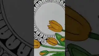 Easy drawing of mandala art 365days/1 shorts challenge #art #artist #365dayschallenge #mandala #art