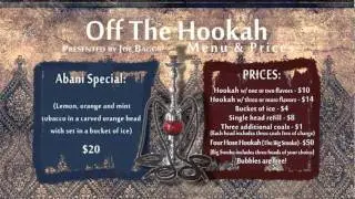 Off The Hookah Menu