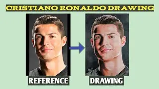 Drawing Cristiano Ronaldo Using Colour Pencils | Timelapse #nalindermahatoart 