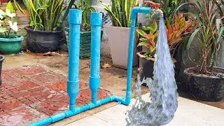 How to fix PVC pipe low water pressure at home most people don't know #diy #freeenergypump