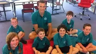 February 26, 2015 - Drew Petrie goes back to school (Channel 9)