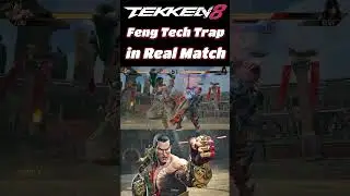 Tekken 8 Insane Feng Tech Trap Death Combo in Real Match #tekken8 #shorts #tekken8feng #fengwei #yt