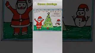 #Merry Christmas Drawing  Easy /Santa Claus drawing 2026❤️🎄🎆