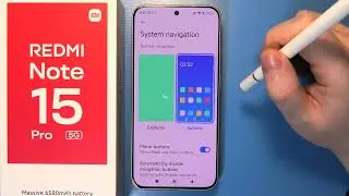 Redmi Note 15 Pro 5G &mdash; Как управлять сочетаниями клавиш для навигации