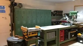 Reclaimed Lockers for Garage Storage
