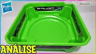Abrindo o BEYSTADIUM (HASBRO) + Batalhas | Beyblade X | Unboxing, Análise e Testes