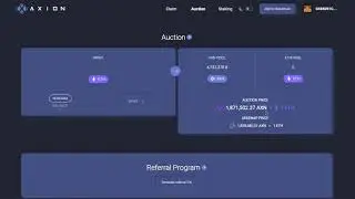 Axion Auction Day 12 (25 Nov 20) 3.9M Axion, 4.9ETH, 791k Axion/ETH! Axion News! No 2 Mega Auction!