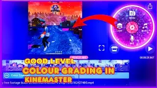 Good level colour grading in kinemaster || free fire background colour change video editing new