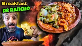 TIPPING $100 Dollars - The BEST Mexican Street BREAKFAST - Comida DE RANCHO - Mexican Street Food