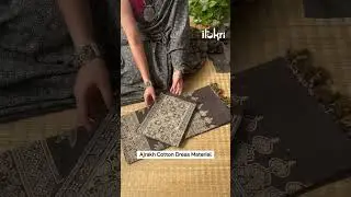 Explore Ajrakh Dress Materials Online | Timeless Hand Block Prints from India